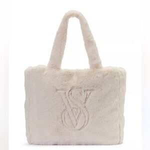 Victoria's Secret Plush Cream Tote